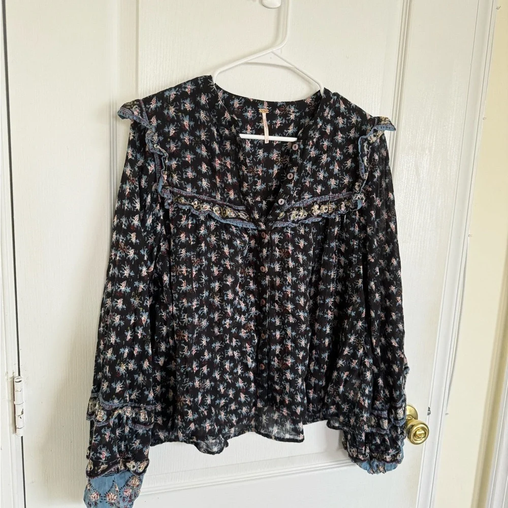 Free People Jenna Bohemian Blouse